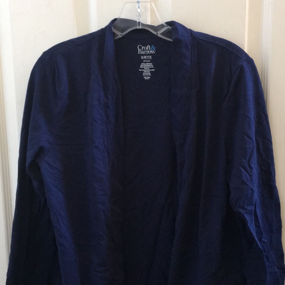 FINAL MARKDOWN Ladies croft and barrow sleep jacket petite medium - Picture 1 of 3